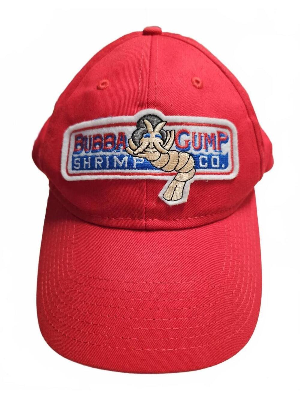 Bubba Gump Shrimp Co Red Hat Cap – Displayed Only – Shows Storage Wear